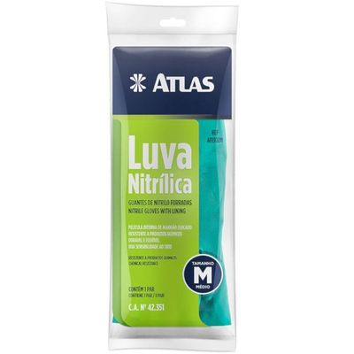 Luva Nítrilica Grande Verde - At1302g - Pincèis Atlas