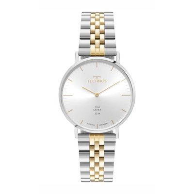 Relógio Technos Masculino Ref: 2025luj/1k Slim Bicolor