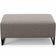Puff Decorativo Sala De Estar Cléo 90cm Base De Ferro Preto W01 Bouclê Bege - Lyam Decor