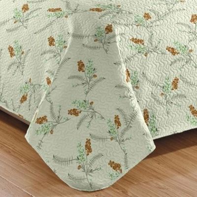 Kit Cobre Leito Colcha Mix King Estampado Dupla Face Floral 3 Peças - Isamara