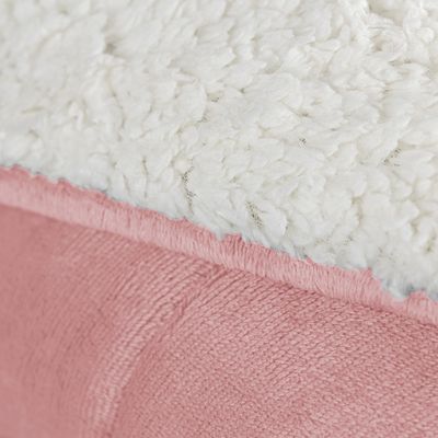 Edredom Coberdrom Insinuante King Sherpa Toque Lã Carneiro - Rosa - 100% Poliéster