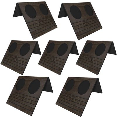 Kit 07 Esteiras Bandeja Com Suporte Para Copos Para Sofá MDF Tabaco - Gran Belo