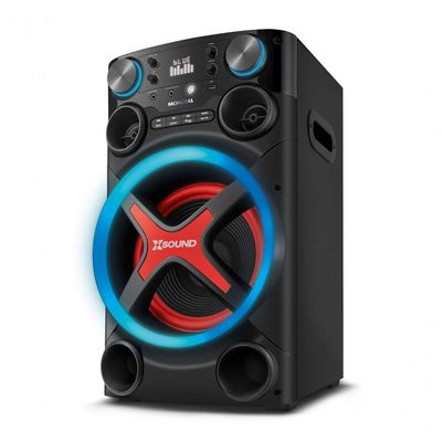 Torre De Som Mondial TM-1200-B Luzes Bluetooth 1200W RMS App Bivolt