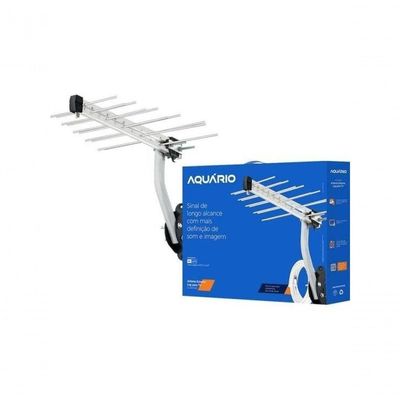 Antena Externa Log Para Tv Lu-20 Plus Aquário