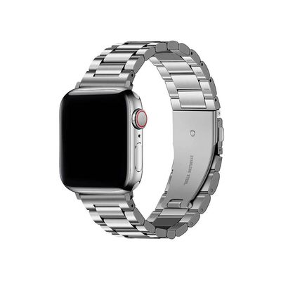 Pulseira para Apple Watch 42 / 44 / 45 / 46 / 49 MM - Metal Armor - Prata - Gshield