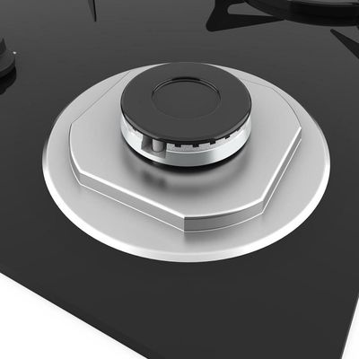 Cooktop Fogatti à Gás Fgt 2b Vidro Preto Flange Inox Preto Bivolt