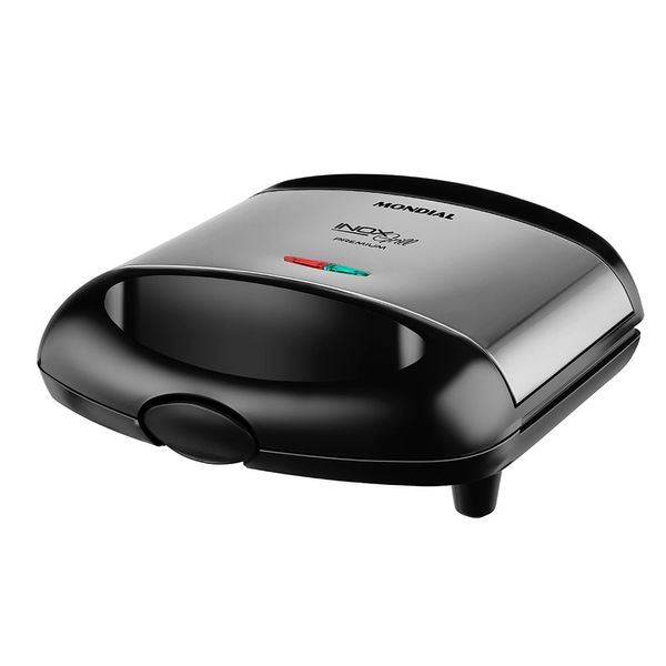 Grill e Sanduicheira Premium Mondial Preto e Inox 800W S-07 110