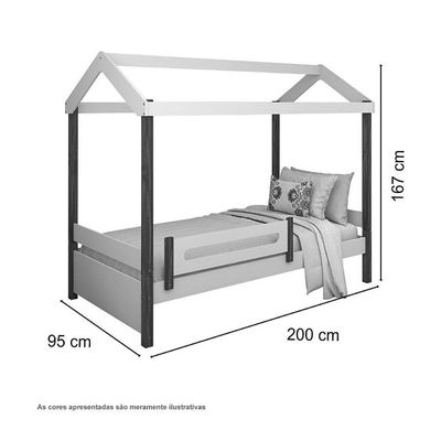 Cama Casa Elisa Branca Com Colchão