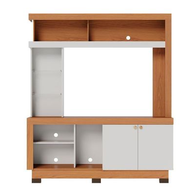 Estante Home Theater Para Até 50" 2 Portas Valença Freijó Off White