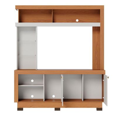 Estante Home Theater Para Até 50" 2 Portas Valença Freijó Off White