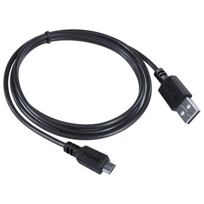 Cabo Para Celular Smartphone Micro Usb Para Usb A 2.0 1 Metro Preto - Pmuap-1
