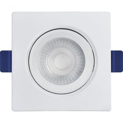 Spot Led Eco 5w 6500k Quadrado Black + Decker