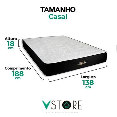 Colchão Orthopedic Espuma D33 V-store Tamanho Colchão Orthopedic 138x188x30