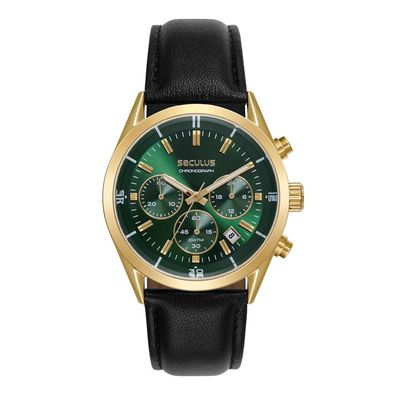Relógio Seculus Masculino Ref: 77339gpsvdc2 Cronógrafo Dourado