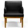Kit 3 Poltronas Decorativas Para Sala De Estar E Recepção Beatriz W01 Couríssimo Preto - Lyam Decor