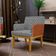 Kit 04 Poltronas Decorativa Base Mel Beatriz W01 Suede Pied Poule Couríssimo Camel - Lyam Decor