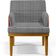 Kit 04 Poltronas Decorativa Base Mel Beatriz W01 Suede Pied Poule Couríssimo Camel - Lyam Decor