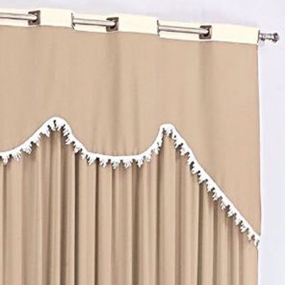 Cortina Maya para Varão Tecido Malha Gel 3,00 x 2,50 Metros Alt - Cáqui