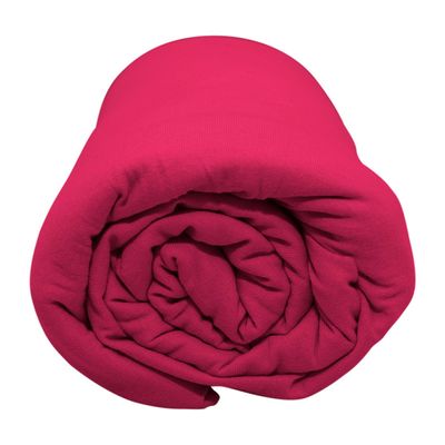 Lençol Com Elástico King Portallar Malha 100% Algodão Liso Linha Casa Vermelho Fita