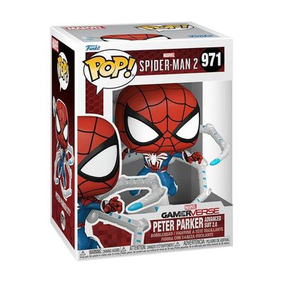 Funko Pop Spider Man 2 971 Peter Parker Advanced Suit 2.0