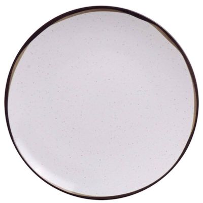 Prato Sobremesa Tramontina Canyon em Porcelana Decorada 21cm Cozinha Servir Tortas Doces
