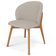 Cadeira de Jantar e Estar Living Estofada Mia L02 Linho Bege - Lyam Decor