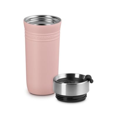 CANECA LE CREUSET TÉRMICA ON THE GO EM AÇO INOXIDÁVEL 350ML SHELL PINK 41067197770001