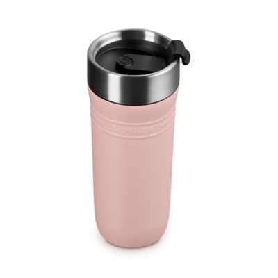 CANECA LE CREUSET TÉRMICA ON THE GO EM AÇO INOXIDÁVEL 350ML SHELL PINK 41067197770001