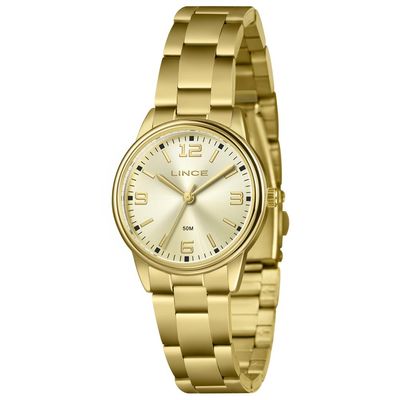 Relógio Lince Feminino Ref: Lrgm026l32 C2kx Casual Dourado