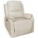 Poltrona do Papai Retrátil Reclinável Elétrica Aniche L06 Couro Off White - Lyam Decor