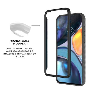 Capa case capinha para Motorola Moto G71 5G - Stronger Preta - Gshield