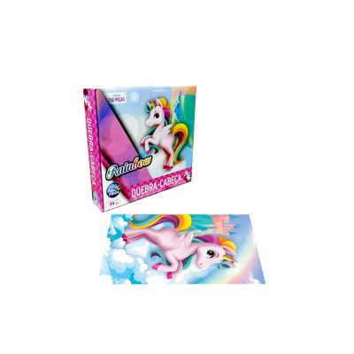 Quebra-Cabeça Pais e Filhos Rainbow com 150 Peças