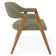 Cadeira de Jantar e Estar Living Estofada Nadja L02 Bouclê Oliva - Lyam Decor