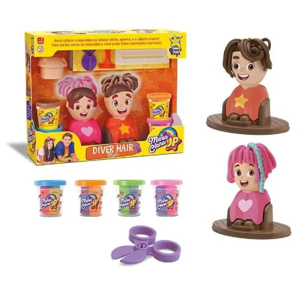 Kit Massinha Hair Style Maria Clara e JP Divertoys Kit Massinha Hair Style Maria Clara e JP Divertoys