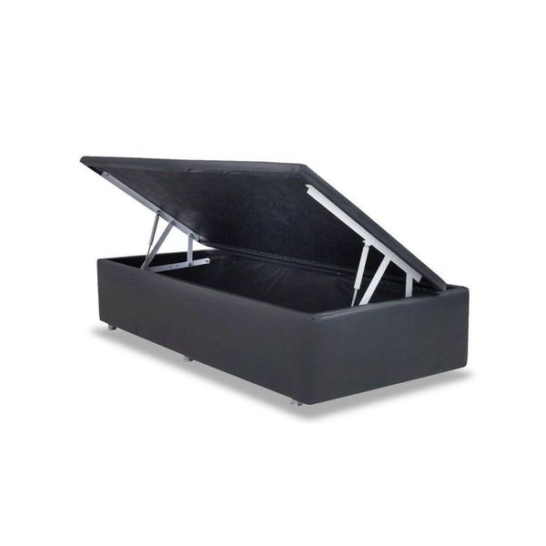 Cama Box Baú Solteiro Universal Courano Gray (88x188x35) - Ortobom Cama Box Baú Solteiro Universal Courano Gray (88x188x35) - Ortobom