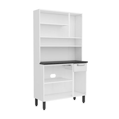 Cozinha Compacta De Aço 6 Portas 1 Gaveta Branco Bertolini Branco