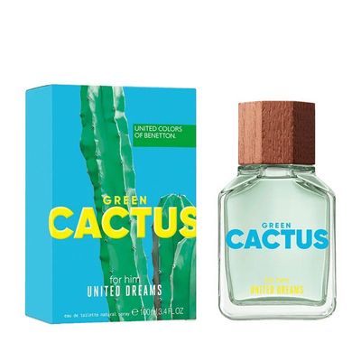Benetton Green Cactus Eau De Toilette - Perfume Masculino 100ml