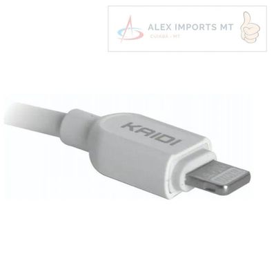 Caregador Kaidi com 3 Entradas e Cabo de