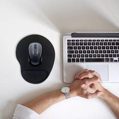 Mousepad Ergonômico Com Apoio De Pulso Em Gel Neoprene Antiderrapante Para Home Office E Escritório