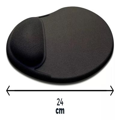 Mousepad Ergonômico Com Apoio De Pulso Em Gel Neoprene Antiderrapante Para Home Office E Escritório