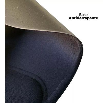 Mousepad Ergonômico Com Apoio De Pulso Em Gel Neoprene Antiderrapante Para Home Office E Escritório