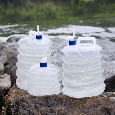 Galão Dobrável 5l Com Torneira Portátil, Livre De Bpa E à Prova De Vazamento