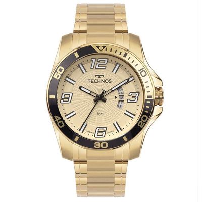 Relógio Technos Masculino Racer Dourado 2117lfo/1x