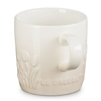 CANECA LE CREUSET JARDIN 200ML EM CERAMICA COM RELEVO MERINGUE 80041207160003