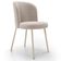 Cadeira Para Sala de Jantar Cozinha Estofada Gavi Arena L02 Bouclê Creme - Lyam Decor