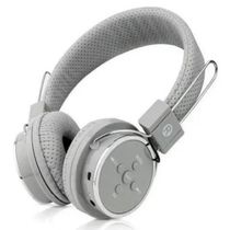Fone De Ouvido Bluetooth Micro Sd Mp3 Rádio Fm Player - Cinza