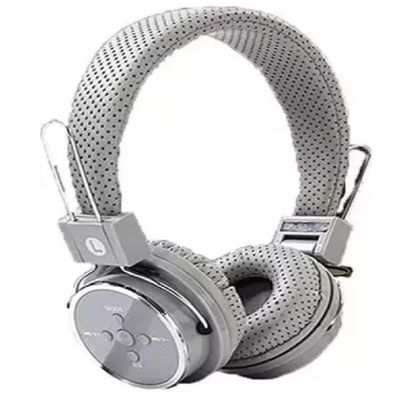 Fone De Ouvido Bluetooth Micro Sd Mp3 Rádio Fm Player - Cinza