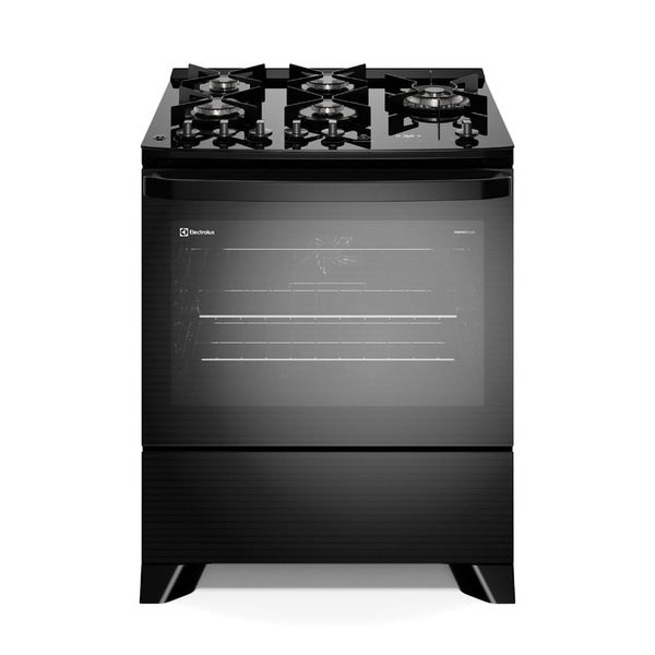 Fogão 5 bocas Electrolux Preto Experience c/ Mesa de Vidro, Grill e PerfectCook360 (FE5CP) 127V