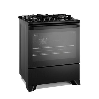 Fogão 5 bocas Electrolux Preto Experience c/ Mesa de Vidro, Grill e PerfectCook360 (FE5CP) 127V