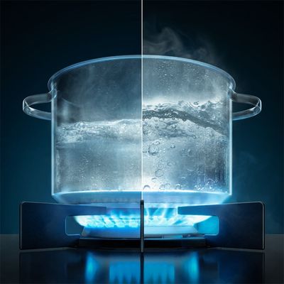 Fogão 5 bocas Electrolux Preto Experience c/ Mesa de Vidro, Grill e PerfectCook360 (FE5CP) 127V
